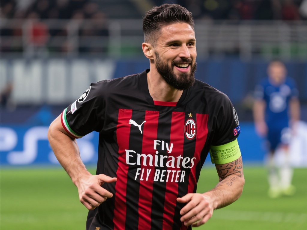 例如，AC米兰近期与切尔西就前锋奥利维耶·吉鲁的转