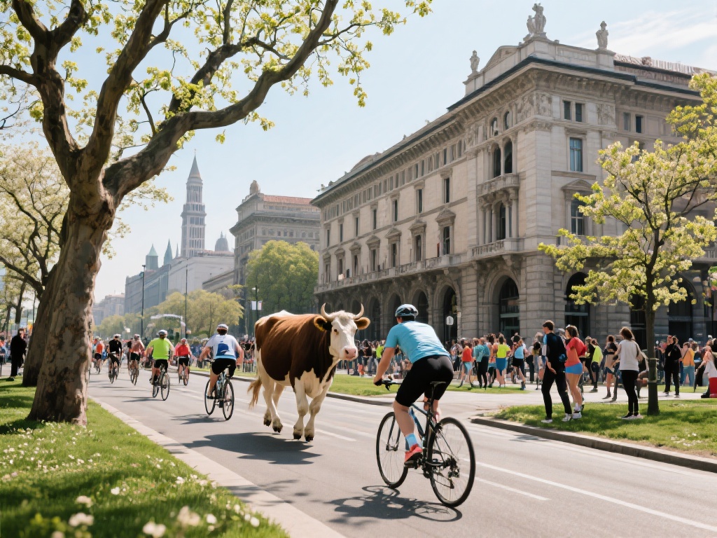 米兰作为意大利的文化与时尚中心，春天的气息总是带着