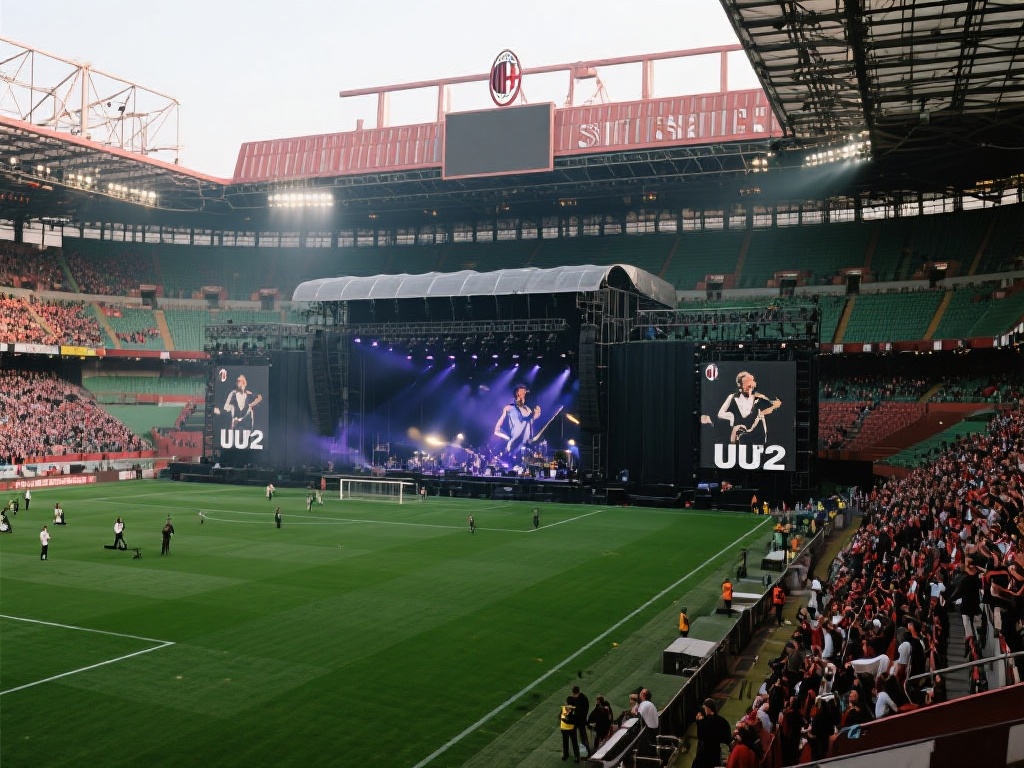 AC米兰体育场背后的故事:圣西罗的文化与传承 (AC米兰圣西罗体育场:背后的文化传承与历史故事) 值得一提的是,圣西罗不仅是足球的舞台,也是音乐会的