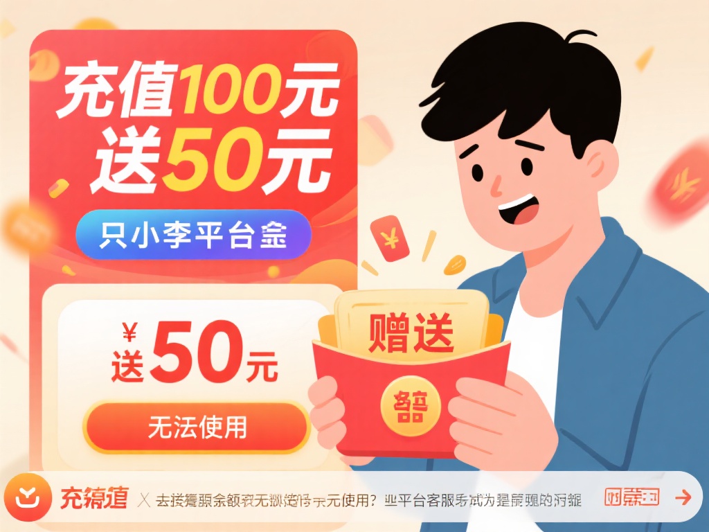 以小李的经历为例，他在某平台看到“充值100元送5